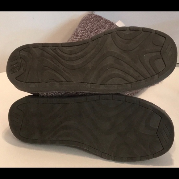 SOCK KNIT BOOTIES KOHLS RUBBER SOLES ZIP SIDE SZ 6 - Picture 6 of 7